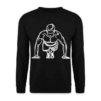 Croquis de carrossier - Sweat-shirt Unisexe - noir - Devant - Alina (178cm) & Michal (187cm)