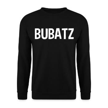 BUBATZ - Unisex Pullover - Schwarz - Vorne - Alina (178cm) & Michal (187cm)