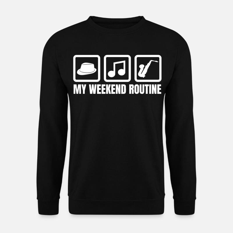 My Weekend Routine - Unisex Sweatshirt - black