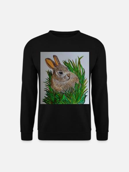 EG Hase I Tier I Ostern I Geschenkidee I Urlaub - Unisex Pullover - Schwarz