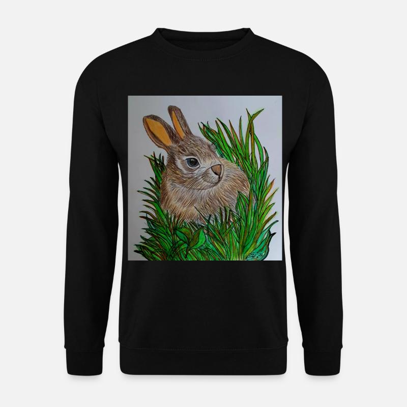 EG Hase I Tier I Ostern I Geschenkidee I Urlaub - Unisex Pullover - Schwarz