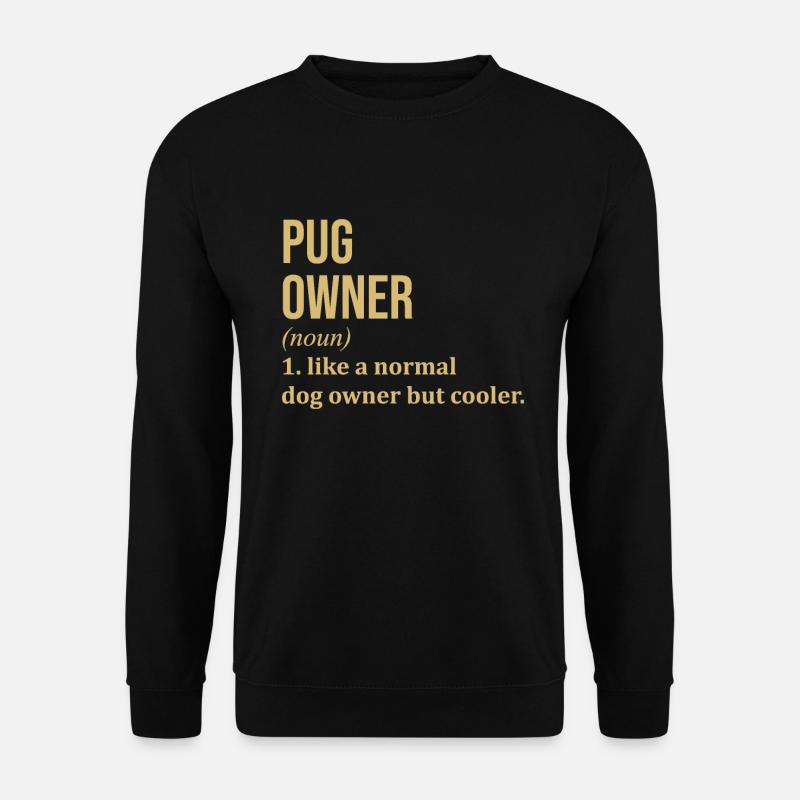 Pug - Unisex Sweatshirt - black