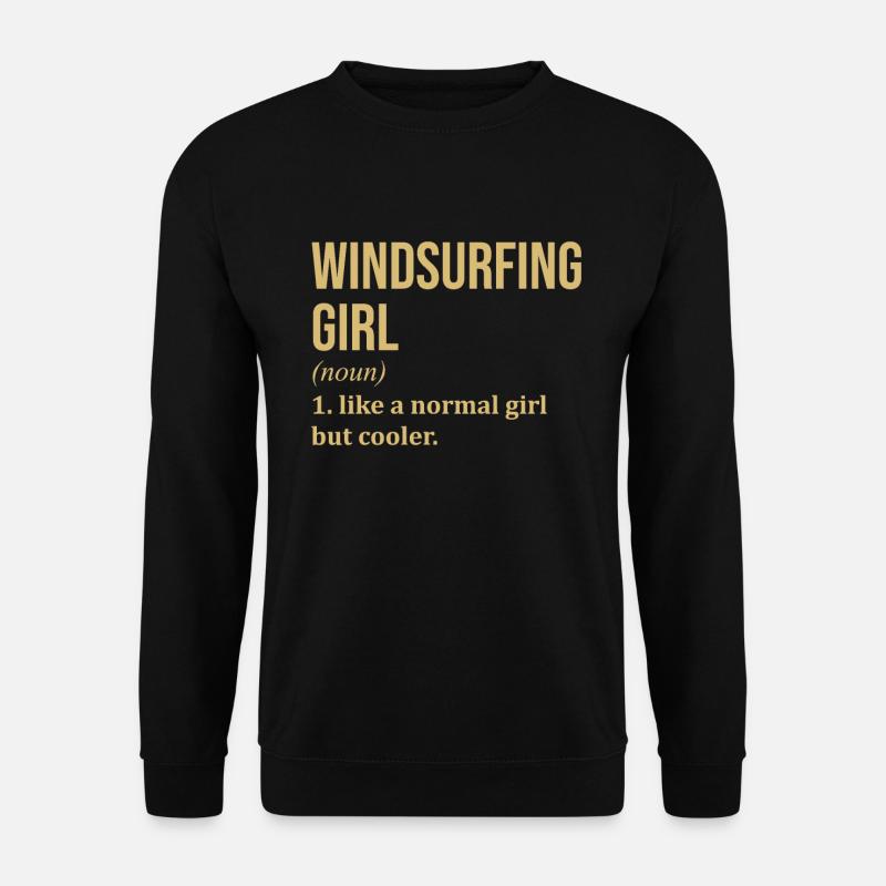 Windsurfen - Unisex Pullover - Schwarz