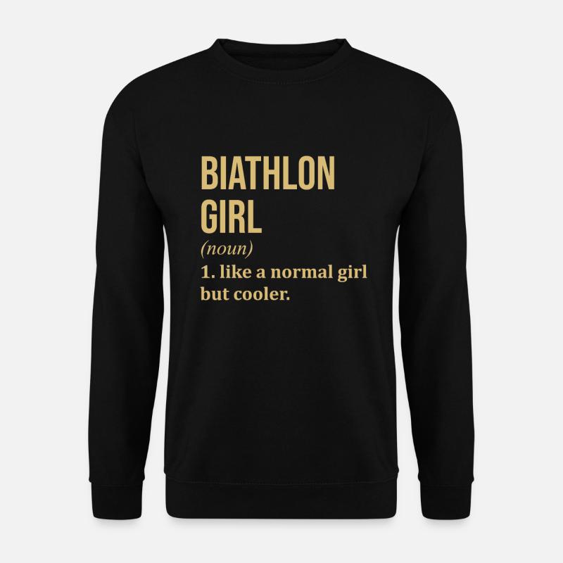 Biathlon - Unisex Pullover - Schwarz
