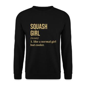 Squash Squash Squash - Unisex Sweatshirt - black - Front - Alina (178cm) & Michal (187cm)