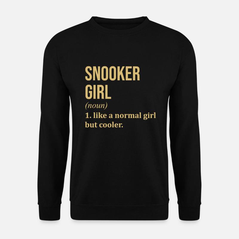 Snooker - Unisex Pullover - Schwarz