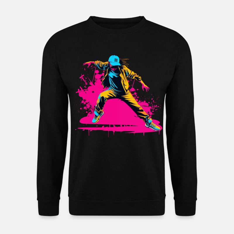 90er Jahre Breakdancer - Unisex Pullover - Schwarz