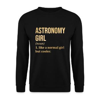 Astronomie - Unisex Pullover - Schwarz - Vorne - Alina (178cm) & Michal (187cm)