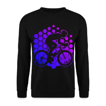 Road Cyclist Road Cycling Road Bike Road Bike - Unisex Sweatshirt - black - Front - Alina (178cm) & Michal (187cm)