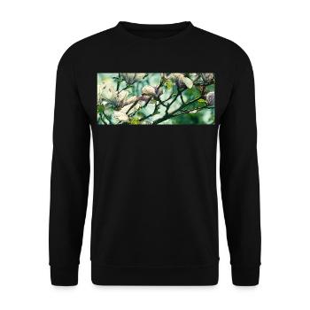 Magnolia Vintage Design - Unisex Sweatshirt - black - Front - Alina (178cm) & Michal (187cm)