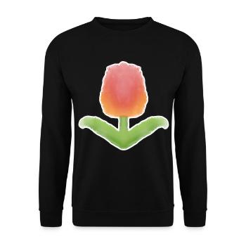 Tulpe! - Unisex Pullover - Schwarz - Vorne - Alina (178cm) & Michal (187cm)