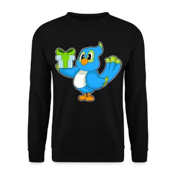 Forfait d’anniversaire Perroquet - Sweat-shirt Unisexe - noir - Devant - Alina (178cm) & Michal (187cm)
