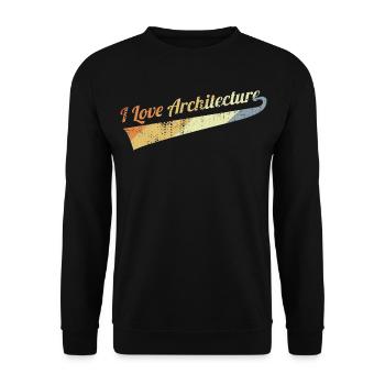 J’aime l’architecture - Sweat-shirt Unisexe - noir - Devant - Alina (178cm) & Michal (187cm)