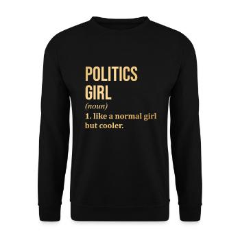 politique - Sweat-shirt Unisexe - noir - Devant - Alina (178cm) & Michal (187cm)