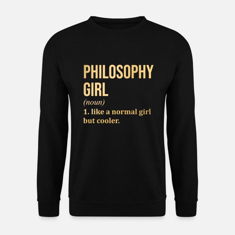 Philosophie - Unisex Pullover - Schwarz