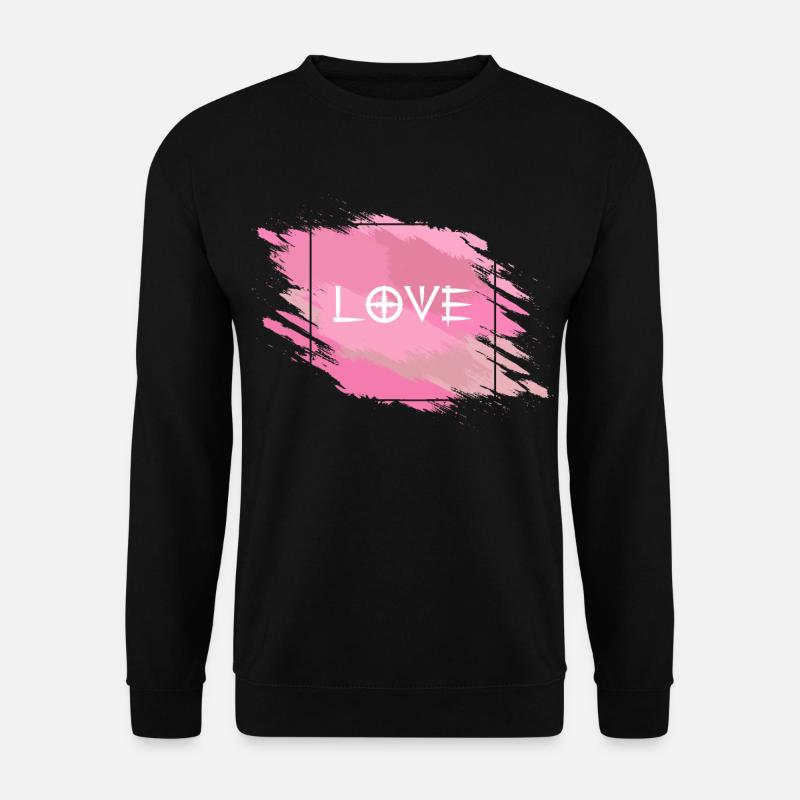 LOVE - Unisex Pullover - Schwarz