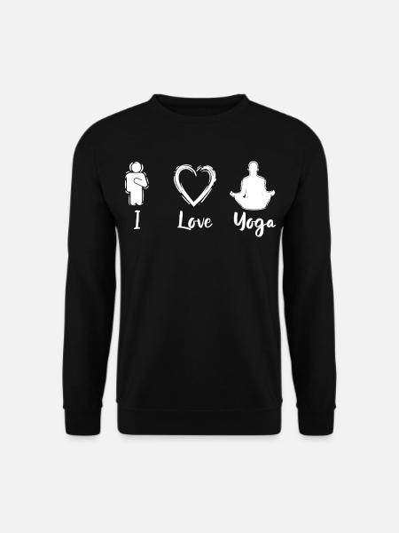 I Love Yoga - Unisex Sweatshirt - black