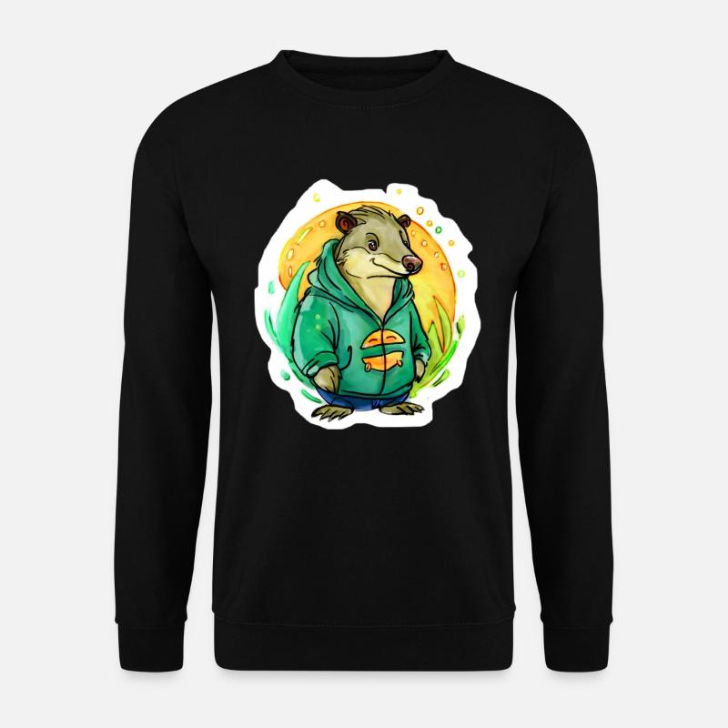 Kleine Wasser-Ratte - Unisex Pullover - Schwarz
