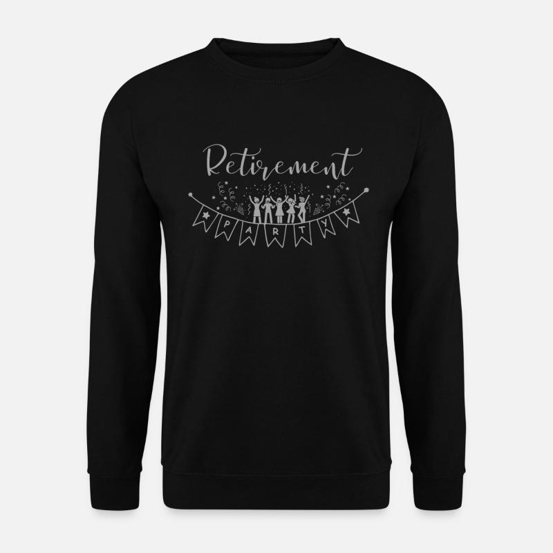Hyvää eläkejuhlaa Hei eläke. - Unisex svetaripaita - musta