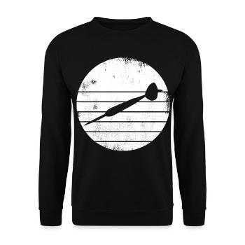 Dart Sketch - Unisex Sweatshirt - black - Front - Alina (178cm) & Michal (187cm)