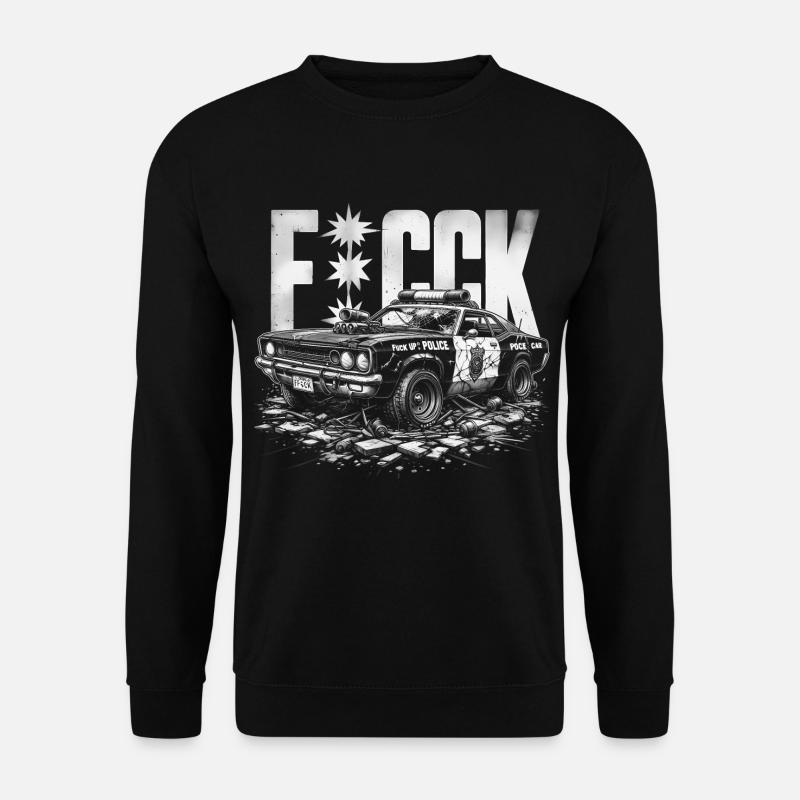 Polizeiauto - Unisex Pullover - Schwarz