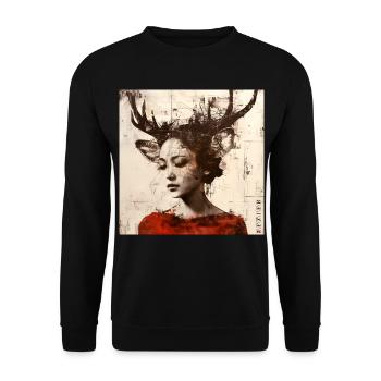 Rêverie - Sweat-shirt Unisexe - noir - Devant - Alina (178cm) & Michal (187cm)