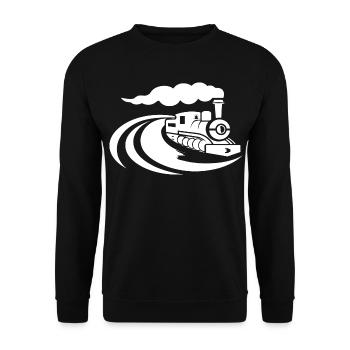 Locomotive - Sweat-shirt Unisexe - noir - Devant - Alina (178cm) & Michal (187cm)