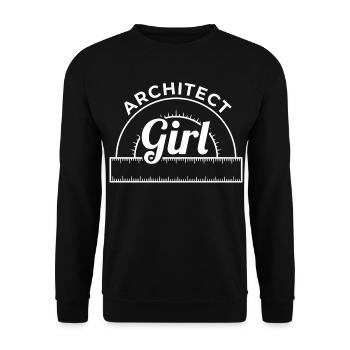 Architecte - Sweat-shirt Unisexe - noir - Devant - Alina (178cm) & Michal (187cm)