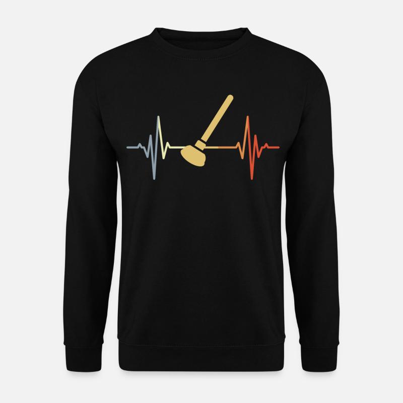 Retro Suction Cup Pulse Rate - Unisex Sweatshirt - black