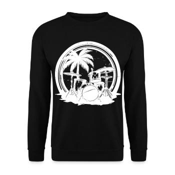 Percussion - Sweat-shirt Unisexe - noir - Devant - Alina (178cm) & Michal (187cm)