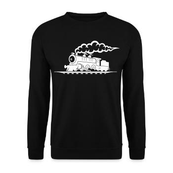 Dessin de chemin de fer - Sweat-shirt Unisexe - noir - Devant - Alina (178cm) & Michal (187cm)