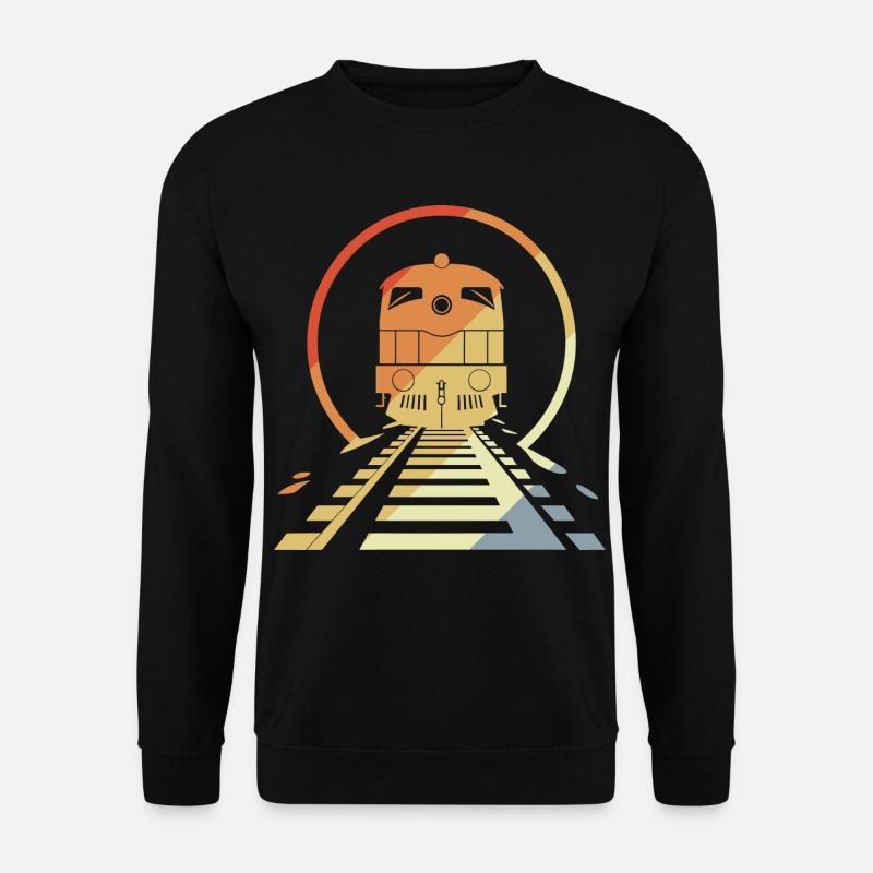 Retro Eisenbahn - Unisex Pullover - Schwarz
