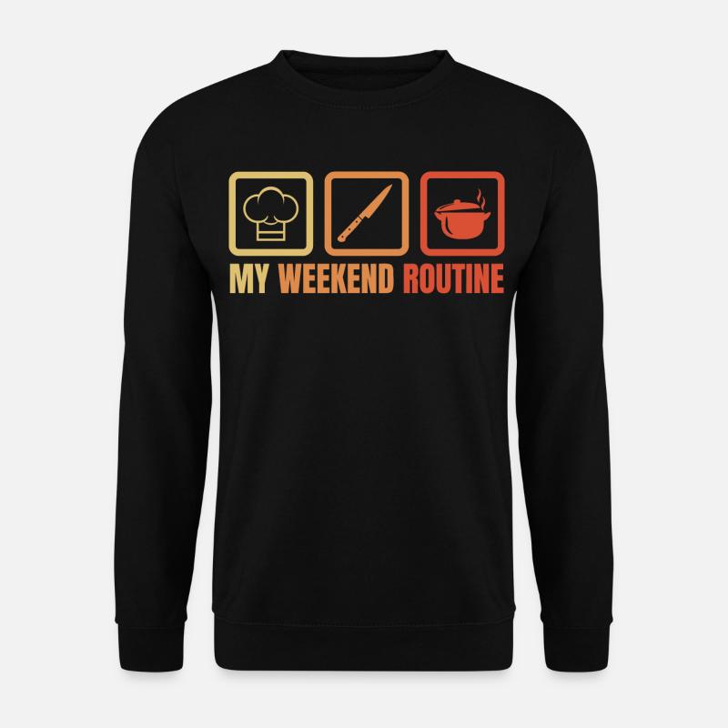 Cuisine du week-end - Sweat-shirt Unisexe - noir