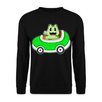 Turtle Car - Unisex Sweatshirt - black - Front - Alina (178cm) & Michal (187cm)