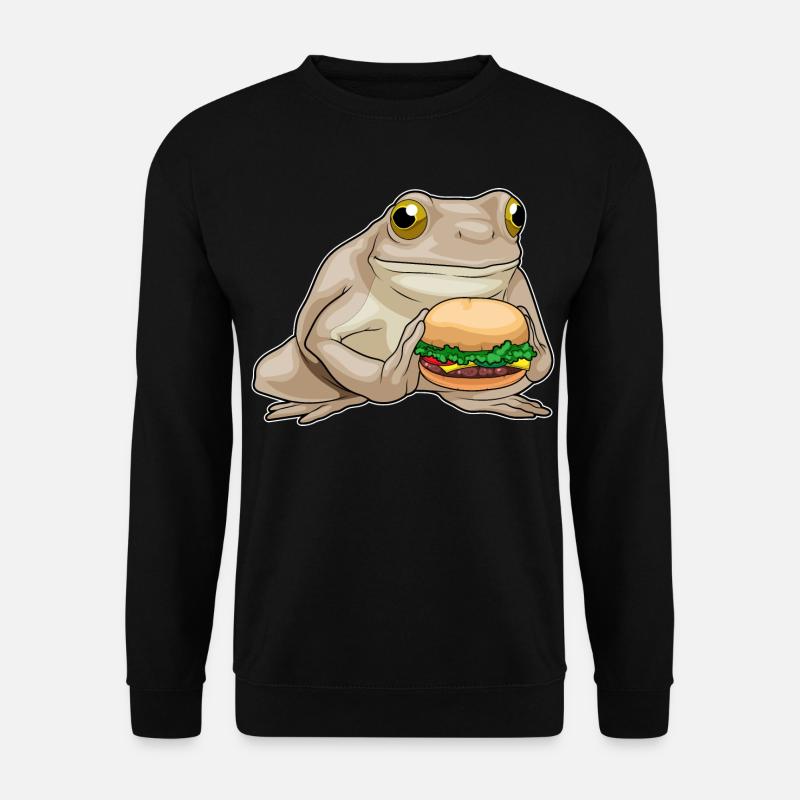 Frog Cheeseburger - Unisex Sweatshirt - black