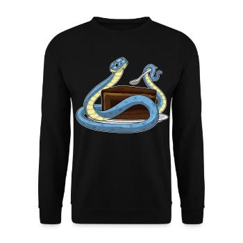 Gâteau Serpent - Sweat-shirt Unisexe - noir - Devant - Alina (178cm) & Michal (187cm)