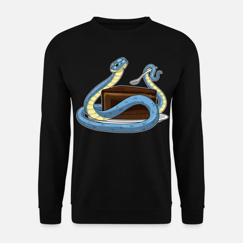 Gâteau d’anniversaire serpent - Sweat-shirt Unisexe - noir