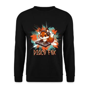 Discofox Fox Tanzen Disco Frauen Foxtanz - Unisex Pullover - Schwarz - Vorne - Alina (178cm) & Michal (187cm)