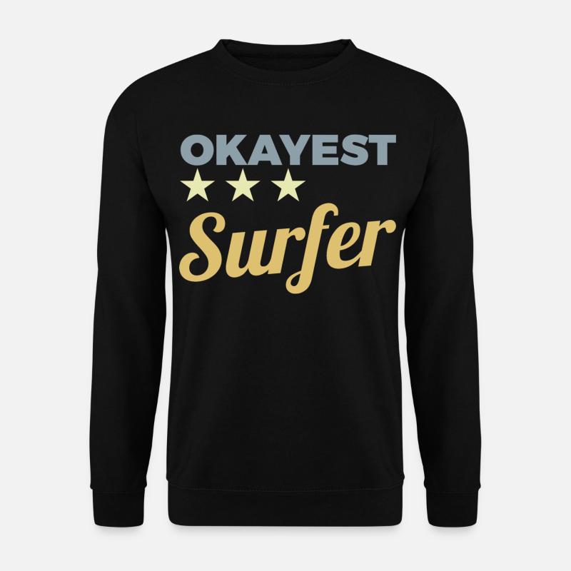 Durchschnittlicher Surfer - Unisex Pullover - Schwarz