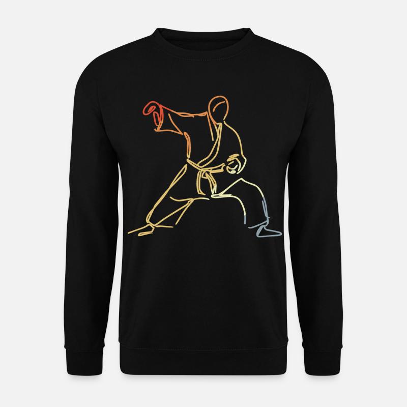Judo Drawing - Unisex Sweatshirt - black