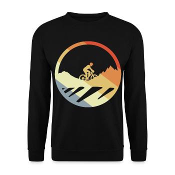 VTT Dessin Vintage - Sweat-shirt Unisexe - noir - Devant - Alina (178cm) & Michal (187cm)
