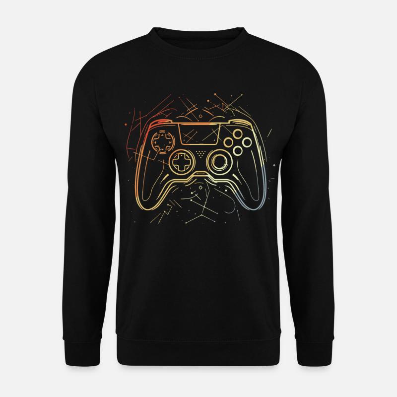Gaming Controller Sketch Retro - Unisex Sweatshirt - black