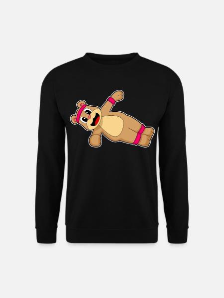 Bear Abdominal Training Bodybuilding - Unisex Sweatshirt - black