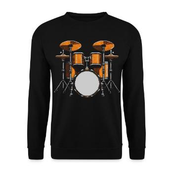Batteur - Sweat-shirt Unisexe - noir - Devant - Alina (178cm) & Michal (187cm)