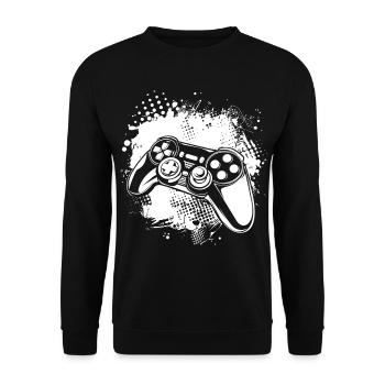 Gaming - Unisex Pullover - Schwarz - Vorne - Alina (178cm) & Michal (187cm)