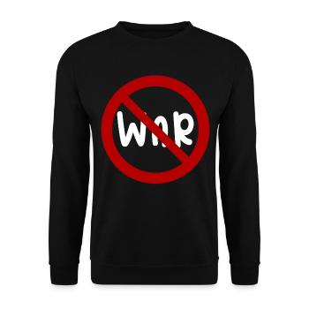 War Peace - Unisex Sweatshirt - black - Front - Alina (178cm) & Michal (187cm)