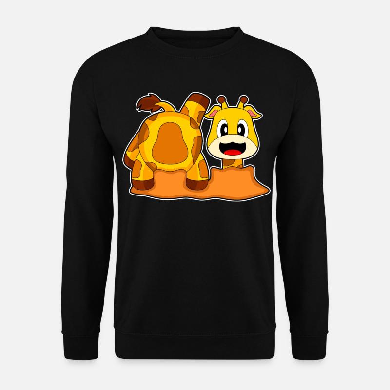 Giraffe Earth Hole - Unisex Sweatshirt - black