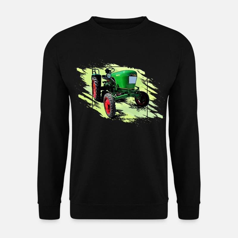 Dieselross F12 Oldtimer Traktor - Unisex Pullover - Schwarz