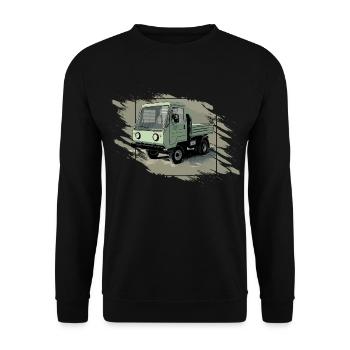 Camion MULTICAR M24 GDR - Sweat-shirt Unisexe - noir - Devant - Alina (178cm) & Michal (187cm)