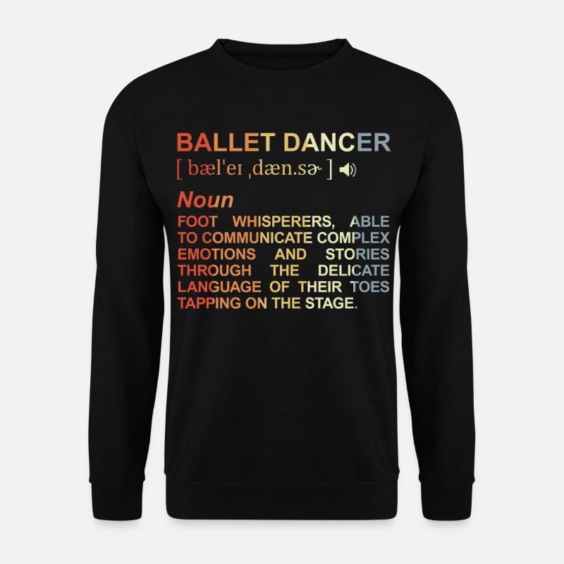 Danseuse de ballet Explication des termes - Sweat-shirt Unisexe - noir